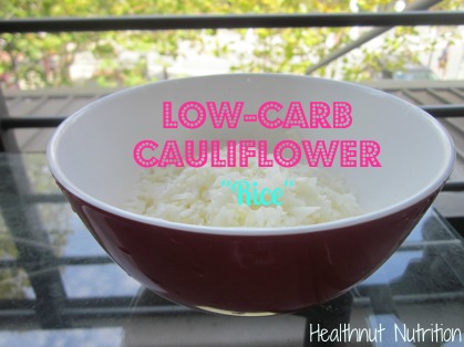 Cauliflower Rice Recipe in a Bowl